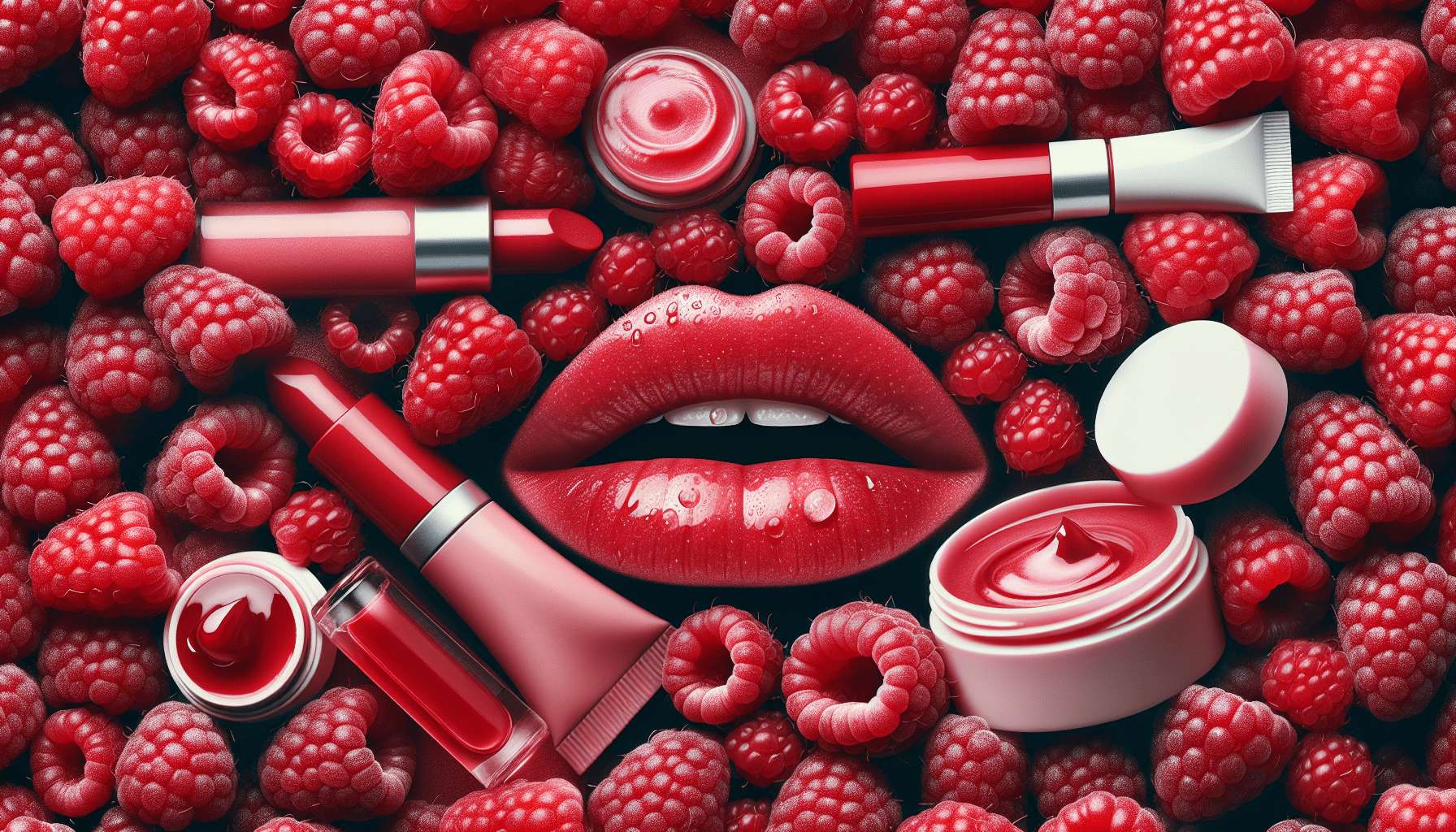 Raspberries lip care