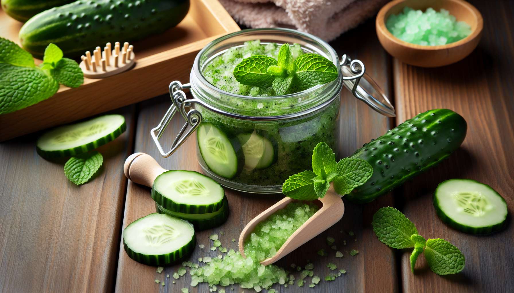 Exploring the Wonders of Cucumber Mint Body Scrub